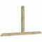 Ekena Millwork Portland Rough Sawn Timber Gable Bracket, Douglas Fir, 96"W x 48"H x 4"D x 4"F, 12/12 Pitch GBW096X48X0404POR00RDF - alternate 4